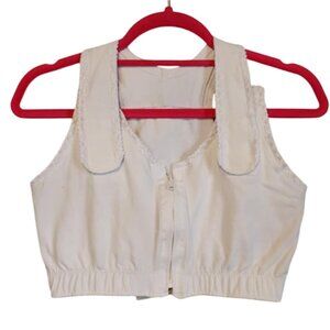 EUC Velcro Strap Heavy Compression Post Surgical Bra EMS Surgical LP Style 958